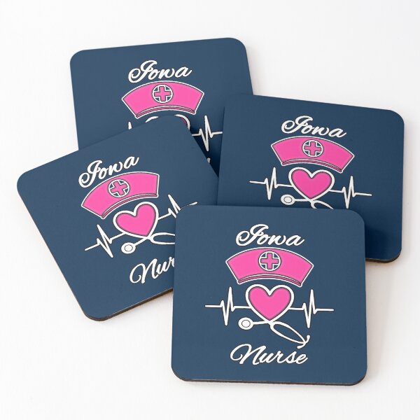 Item preview, Iowa Nurse - Nurse Hat, Heart, and Stethoscope designed and sold by Drucifer76.