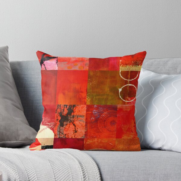 Item preview, Red Tiles Textured Abstract Art Design designed and sold by NancyMerkle.