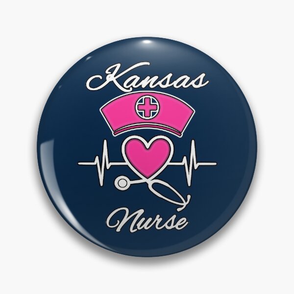 Item preview, Kansas Nurse - Nurse Hat, Heart, and Stethoscope designed and sold by Drucifer76.