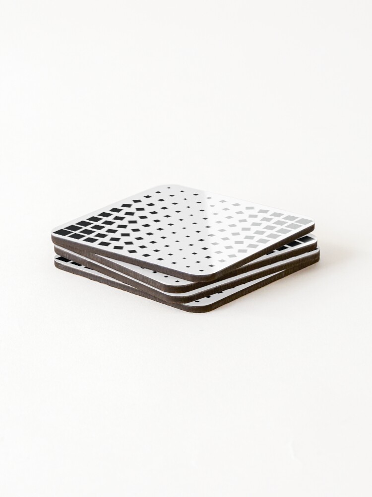 Thumbnail 4 of 5, Coasters (Set of 4), Simple Square Grid designed and sold by ParamPatterns.