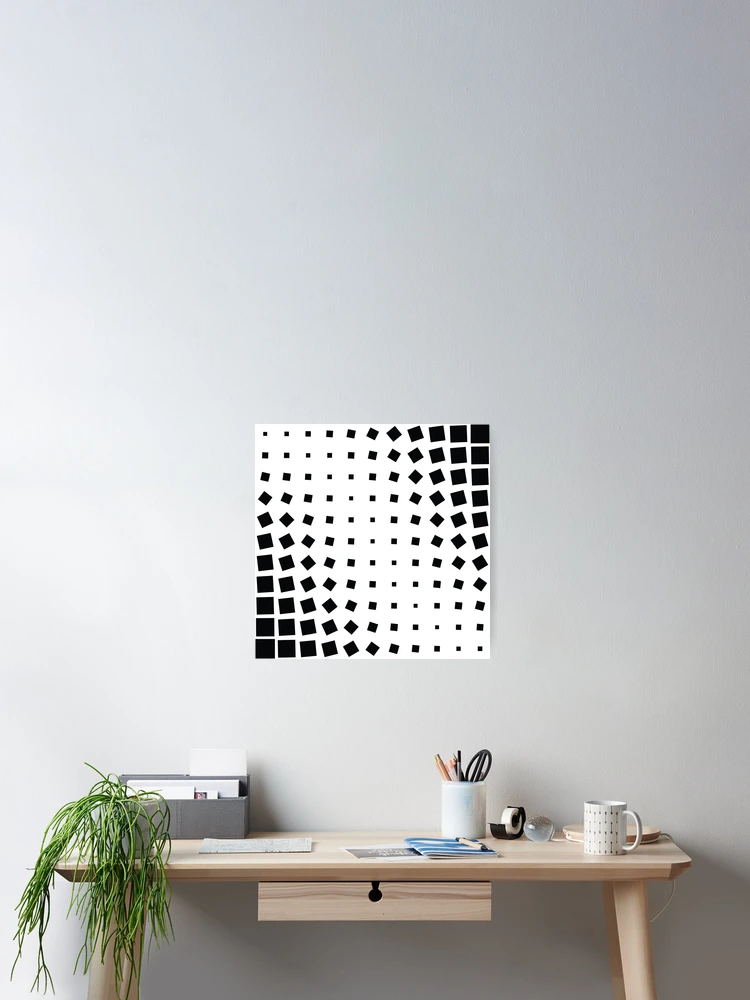 Thumbnail 2 of 3, Poster, Simple Square Grid designed and sold by ParamPatterns.