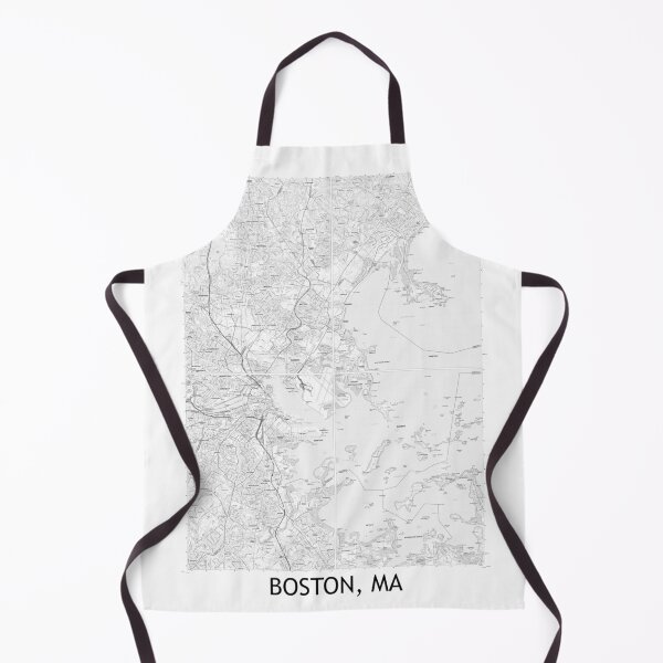 Item preview, Boston, MA, Quad Topographical Map Black and White designed and sold by PGHPhotoCo.