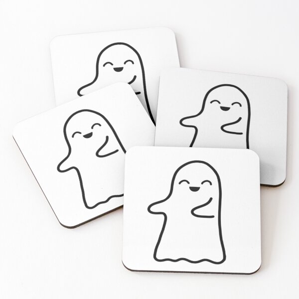 Item preview, cute hugging ghost designed and sold by LunaStickerCo.