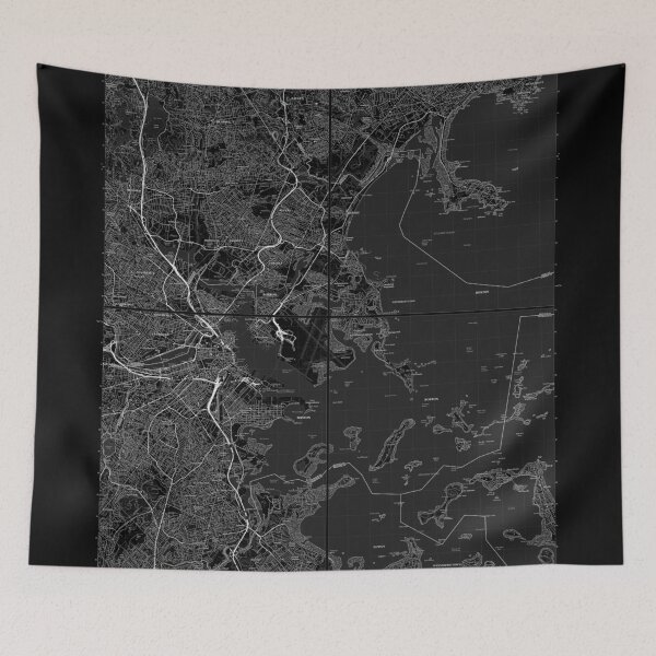 Item preview, Boston, MA, Quad Topographical Map Black designed and sold by PGHPhotoCo.