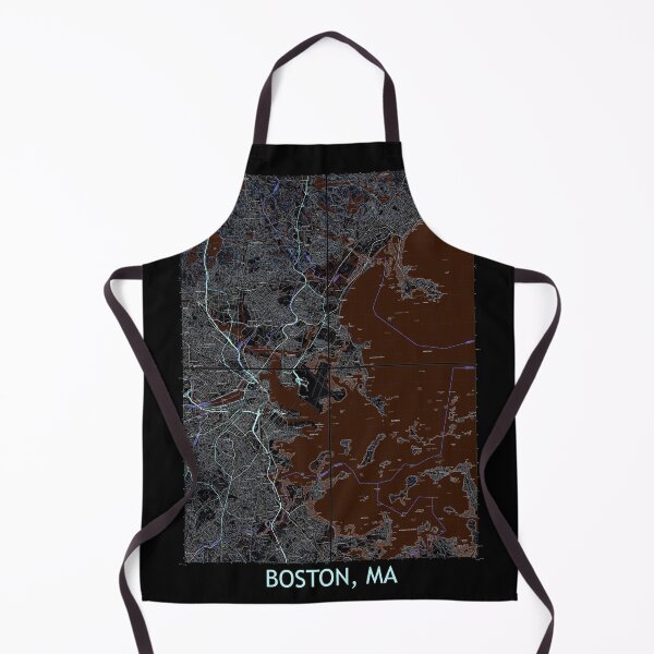Item preview, Boston, MA, Quad Topographical Map Dark designed and sold by PGHPhotoCo.