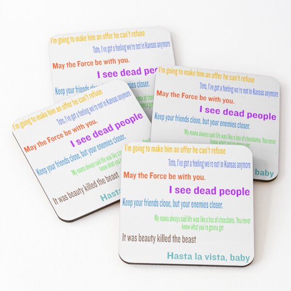 Item preview, Famous movie lines designed and sold by SidTastic .