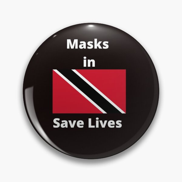 Item preview, Mask in Trinidad and Tobago Save Lives with the Black Background designed and sold by Vero De.