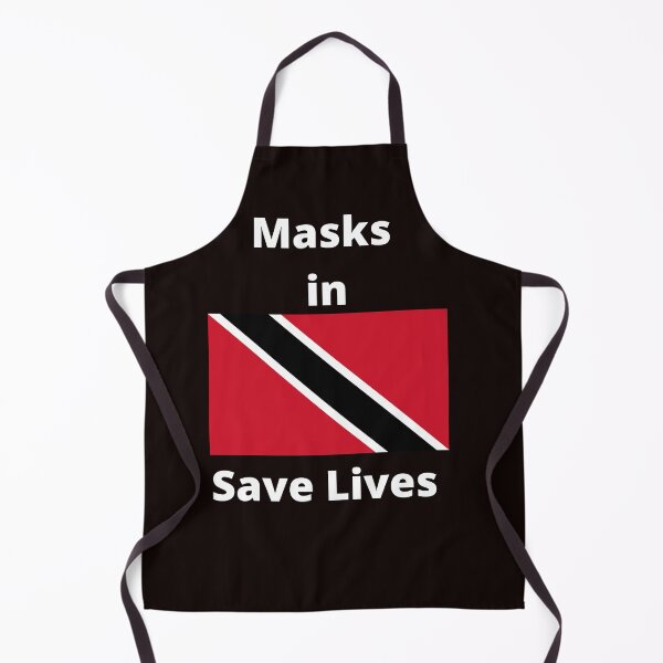 Item preview, Mask in Trinidad and Tobago Save Lives with the Black Background designed and sold by Vero De.
