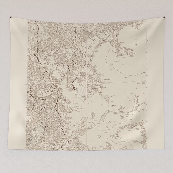 Item preview, Boston, MA, Quad Topographical Map Vintage designed and sold by PGHPhotoCo.