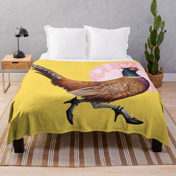 Item preview, Pheasant bird in Stiletto shoes in yellow designed and sold by CharlieCreature.