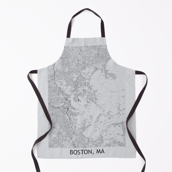 Item preview, Boston, MA, Quad Topographical Map Grey designed and sold by PGHPhotoCo.