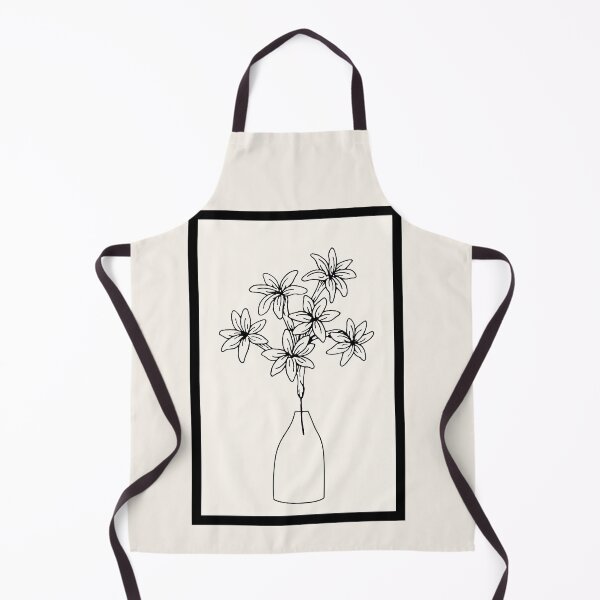 Item preview, black and beige flowers and vase designed and sold by cherry by hs (coucou).
