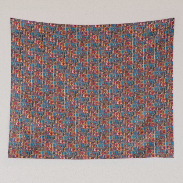 Item preview, Everyone - 23 Faces in Blue and Red designed and sold by JaySnellingArt.