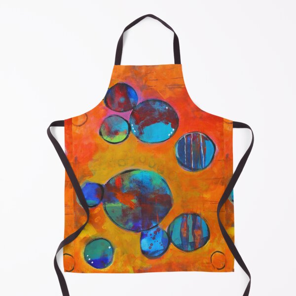 Item preview, Floating Planets Colorful Hand Painted Circles designed and sold by NancyMerkle.