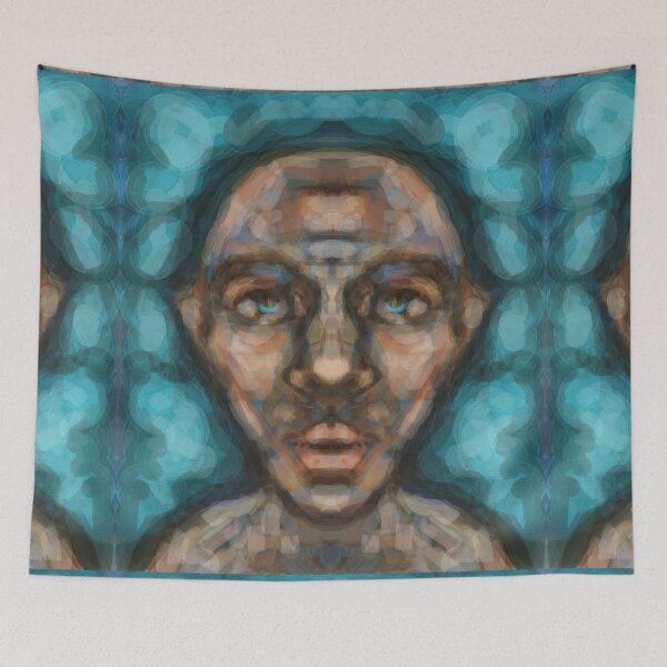 Item preview, Digital face drawing with multi colors  designed and sold by jotcar.
