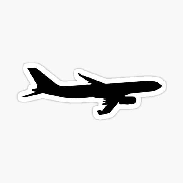 Airbus A330 silhouette Sticker