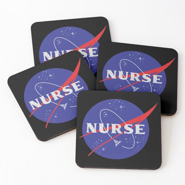 Item preview, Retro RN Registered Nurse USA Space Agency Inspired Vintage Emblem designed and sold by merchzy.