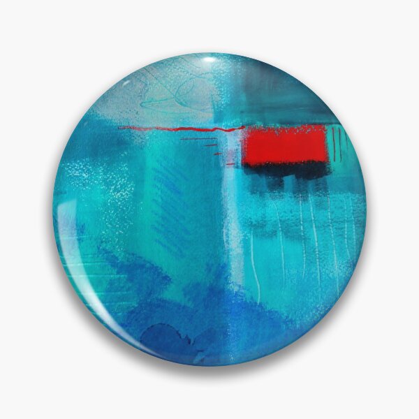Item preview, Classic Blue Red Box Blues Abstract Painting Artwork designed and sold by NancyMerkle.