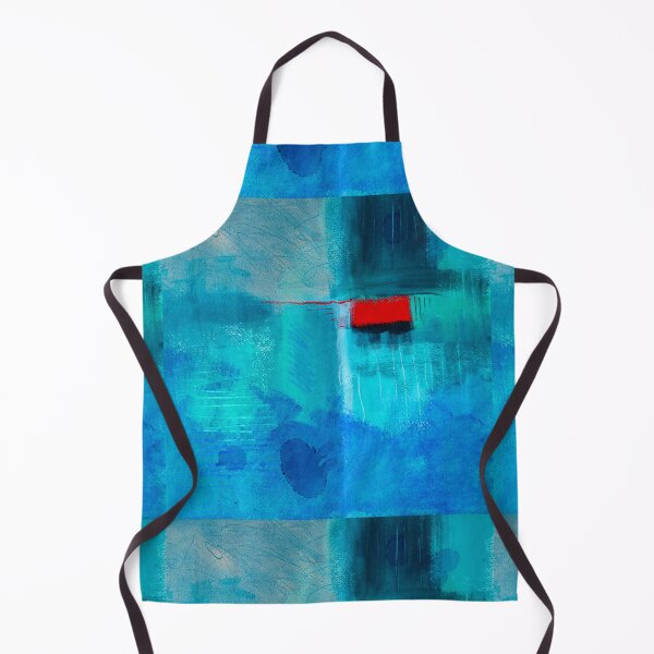 Item preview, Classic Blue Red Box Blues Abstract Painting Artwork designed and sold by NancyMerkle.