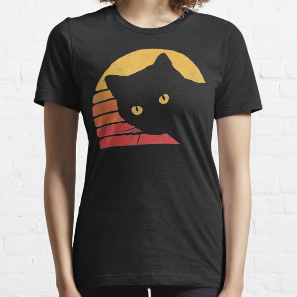 schwarze katze umriss geschenke merchandise redbubble