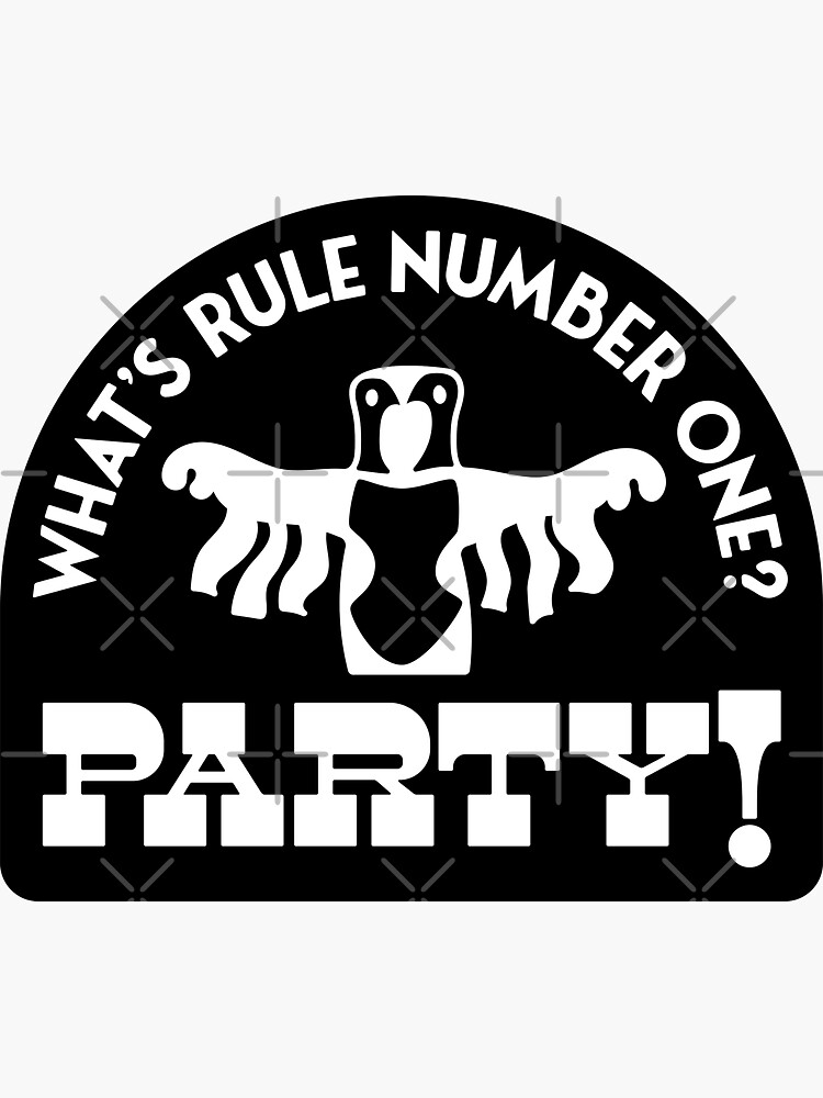 "Peanut Butter Falcon What is rule number one Party" Sticker for