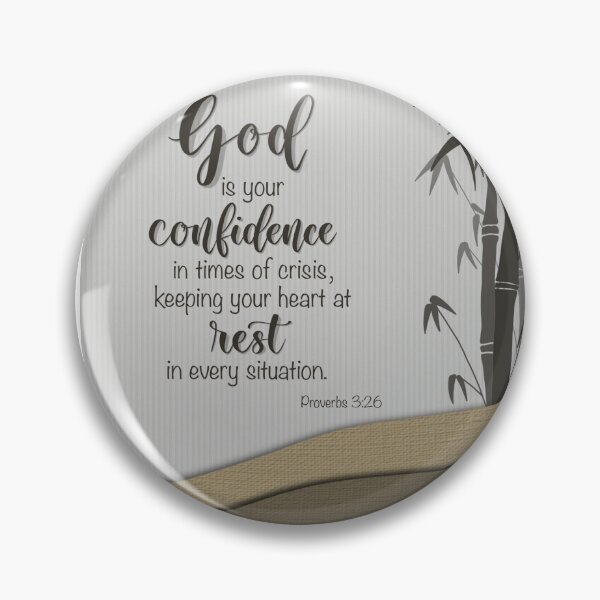 Item preview, God lettering your confidence Proverbs 3:26 designed and sold by PearlOfGod.