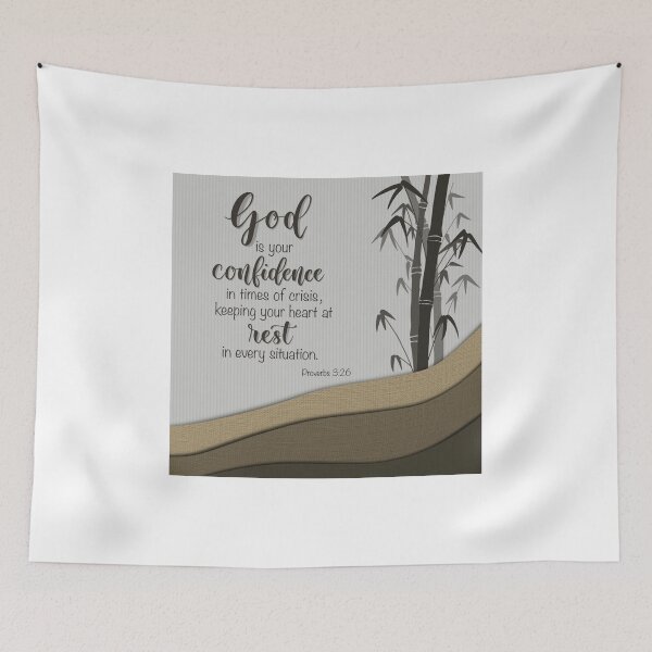 Item preview, God lettering your confidence Proverbs 3:26 designed and sold by PearlOfGod.