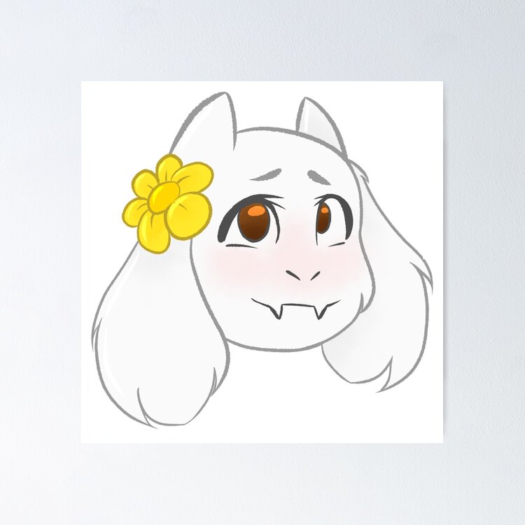 Asriel, toby Fox, toriel, flowey, Undertale, Fan art, video Game