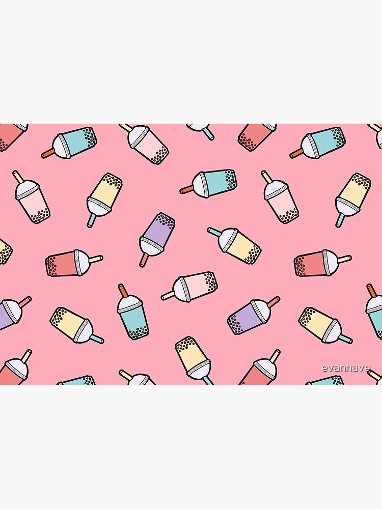 Bubble Tea Pattern in Pink by evannave