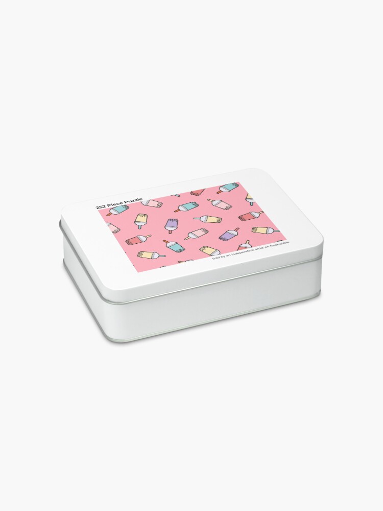 Alternate view of Bubble Tea Pattern in Pink Jigsaw Puzzle