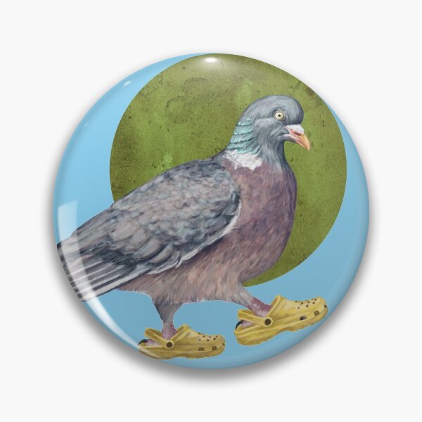 Item preview, Pigeon In Shoes in blue designed and sold by CharlieCreature.