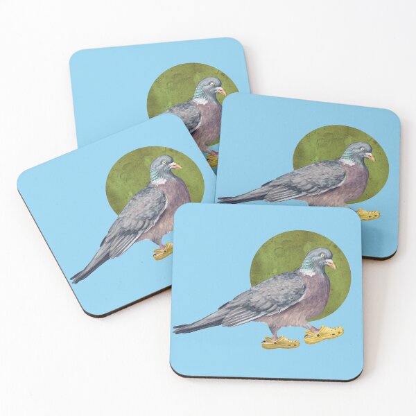 Item preview, Pigeon In Shoes in blue designed and sold by CharlieCreature.