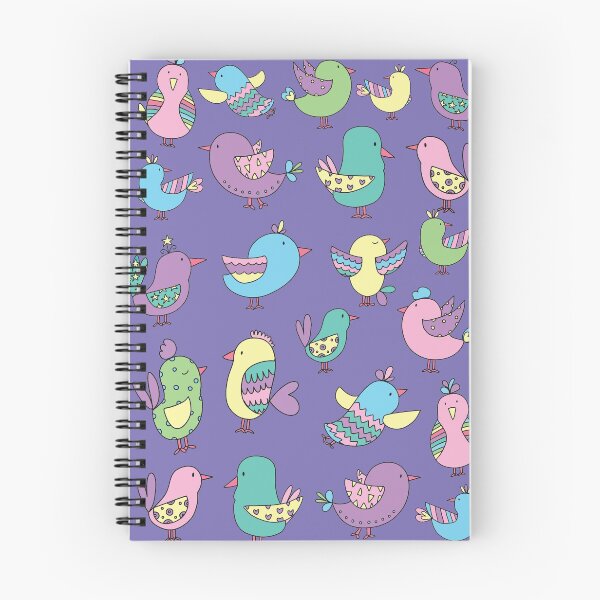 Item preview, Fun birds pattern having fun  designed and sold by whiteboardgirl.