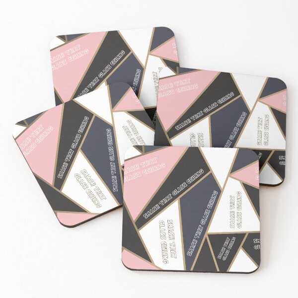 Item preview, Smash That Glass Ceiling! (Pink/White/Navy) designed and sold by HeraAndKosmos.