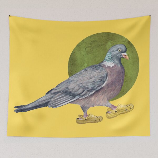 Item preview, Pigeon In Shoes in yellow designed and sold by CharlieCreature.