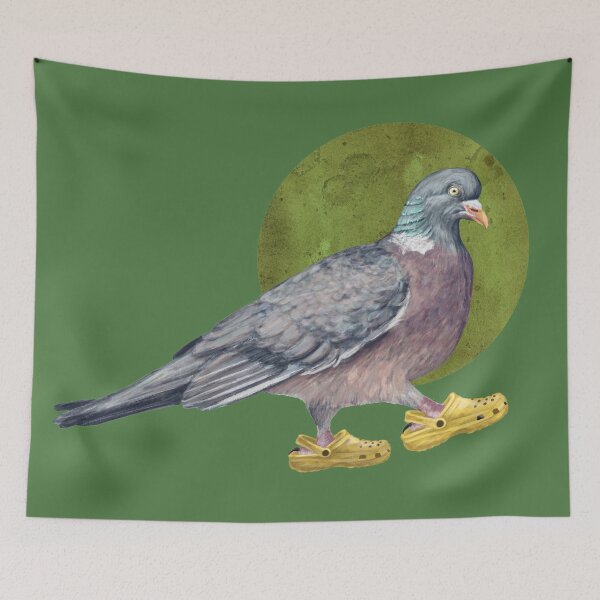 Item preview, Pigeon In Shoes in green designed and sold by CharlieCreature.