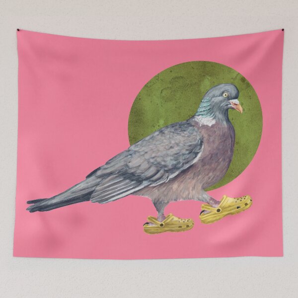 Item preview, Pigeon In Shoes in pink designed and sold by CharlieCreature.