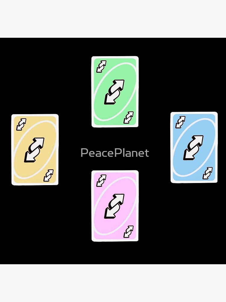 Pastel Purple Uno Reverse Card Sticker for Sale by PeacePlanet