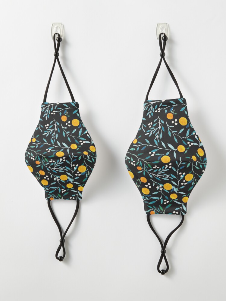 Alternate view of Oranges on Black Mask