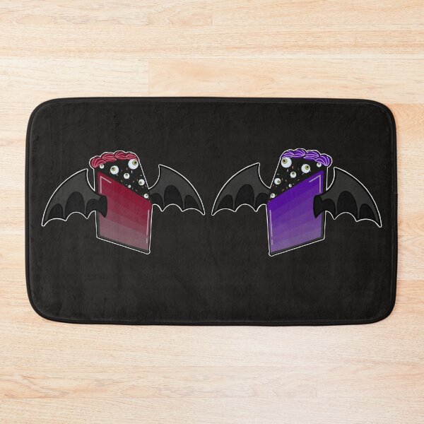 Item preview, Purple and Red Velvet Halloween bat cake slices  designed and sold by MeliCollective.