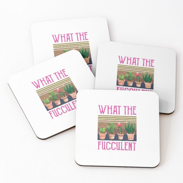 Item preview, What The Fucculent Cactus Succulents Gardening Retro Vintage designed and sold by CodingForTech.