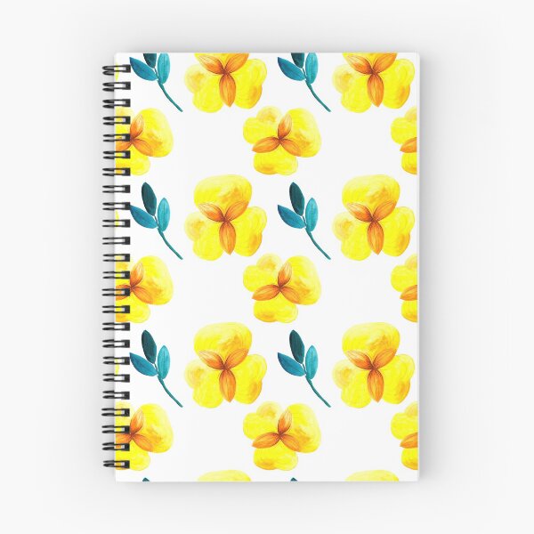 Item preview, watercolor fresh sunny pattern with yellow blooming flowers designed and sold by idolizeyou.