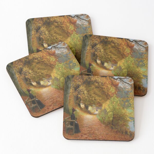 Item preview, Wooded Path in Autumn-Hans Andersen Brendekilde designed and sold by LexBauer.