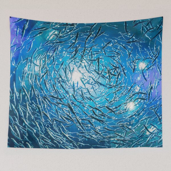 Item preview, Ocean School of Gray Fish designed and sold by coolmerchplanet.