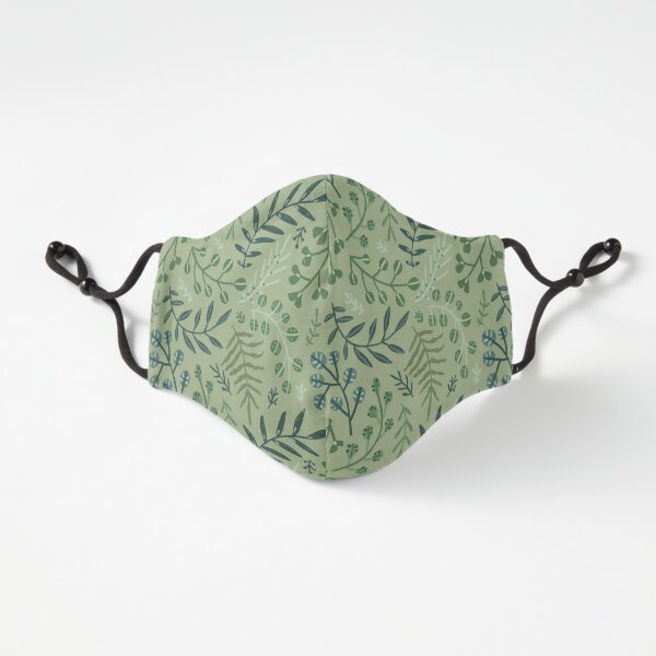 green leaves. leaf. nature. wild floral flowers Fitted 3-Layer