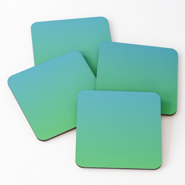 Item preview, Cute, Trendy Teal Blue And Fruit Green Colored Ombre designed and sold by LiveAesthetic.