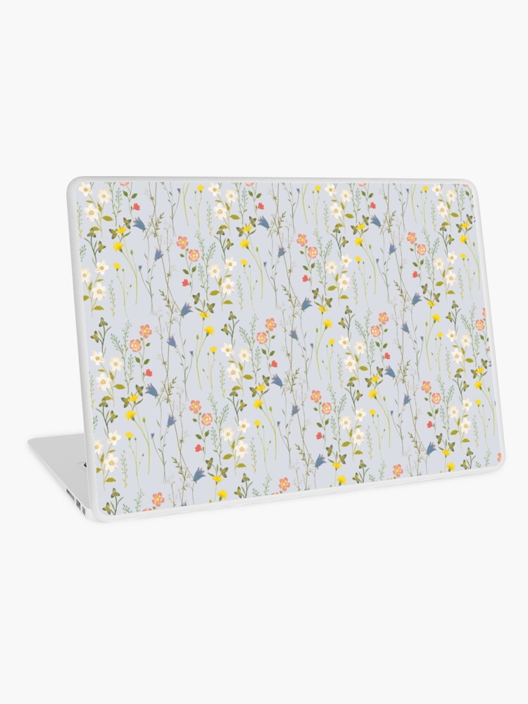 Aperçu 1 sur 2. Skin adhésive d'ordinateur avec l'œuvre Fleurs d'été créée et vendue par artiisan.