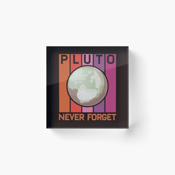 Item preview, Retro Never Forget Pluto Funny Space Science Vintage 70s designed and sold by merchzy.