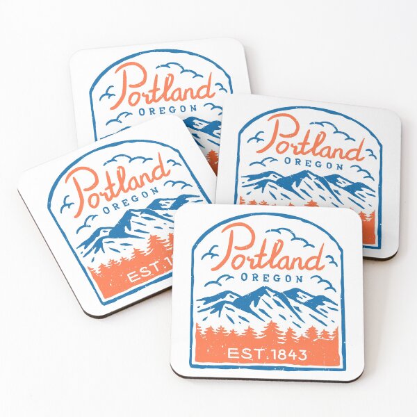 Artikelvorschau, RETRO PORTLAND OREGON PDX ODER Berg entworfen und verkauft von MagicBoutique.