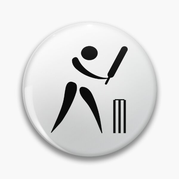 Item preview, Cricket minimalist classic black and white block design designed and sold by Deegital18.